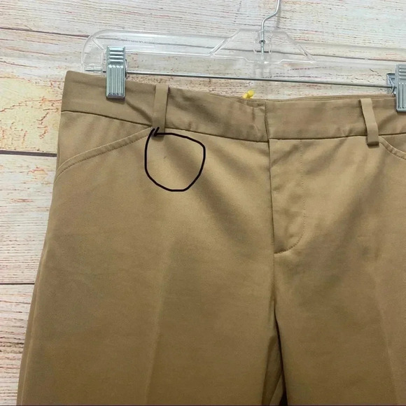 Ralph Lauren Black Label Size 4 Vintage Dress Pants Camel Khaki Cotton Blend - Picture 3 of 12